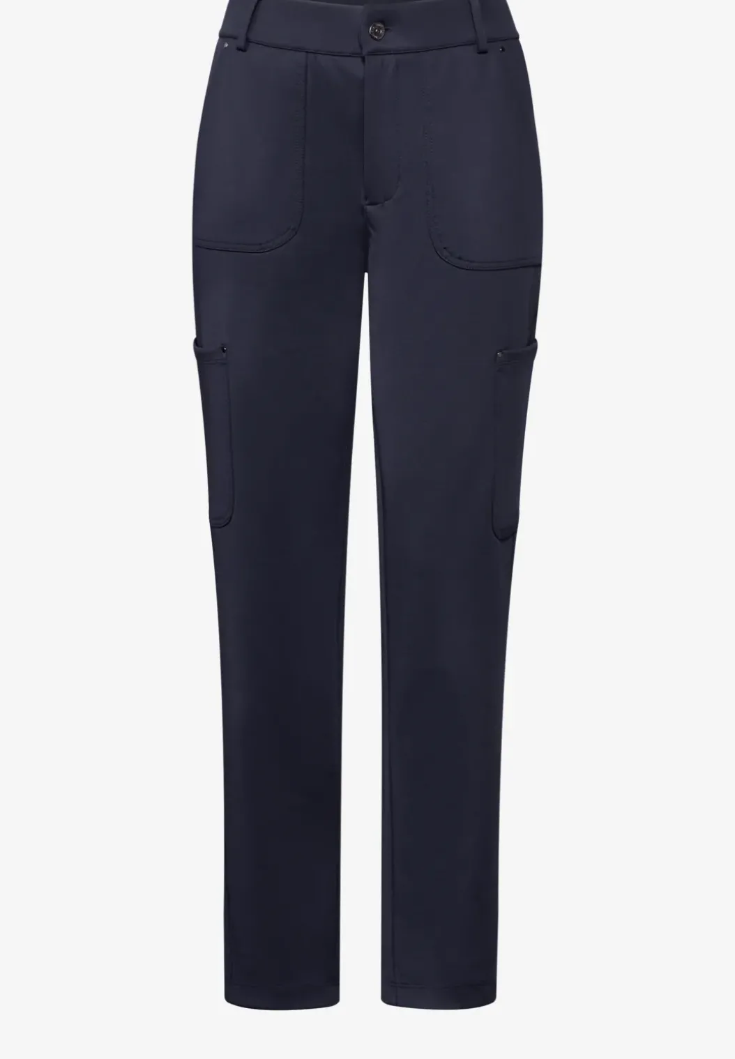Jersey keperstof cargo broek