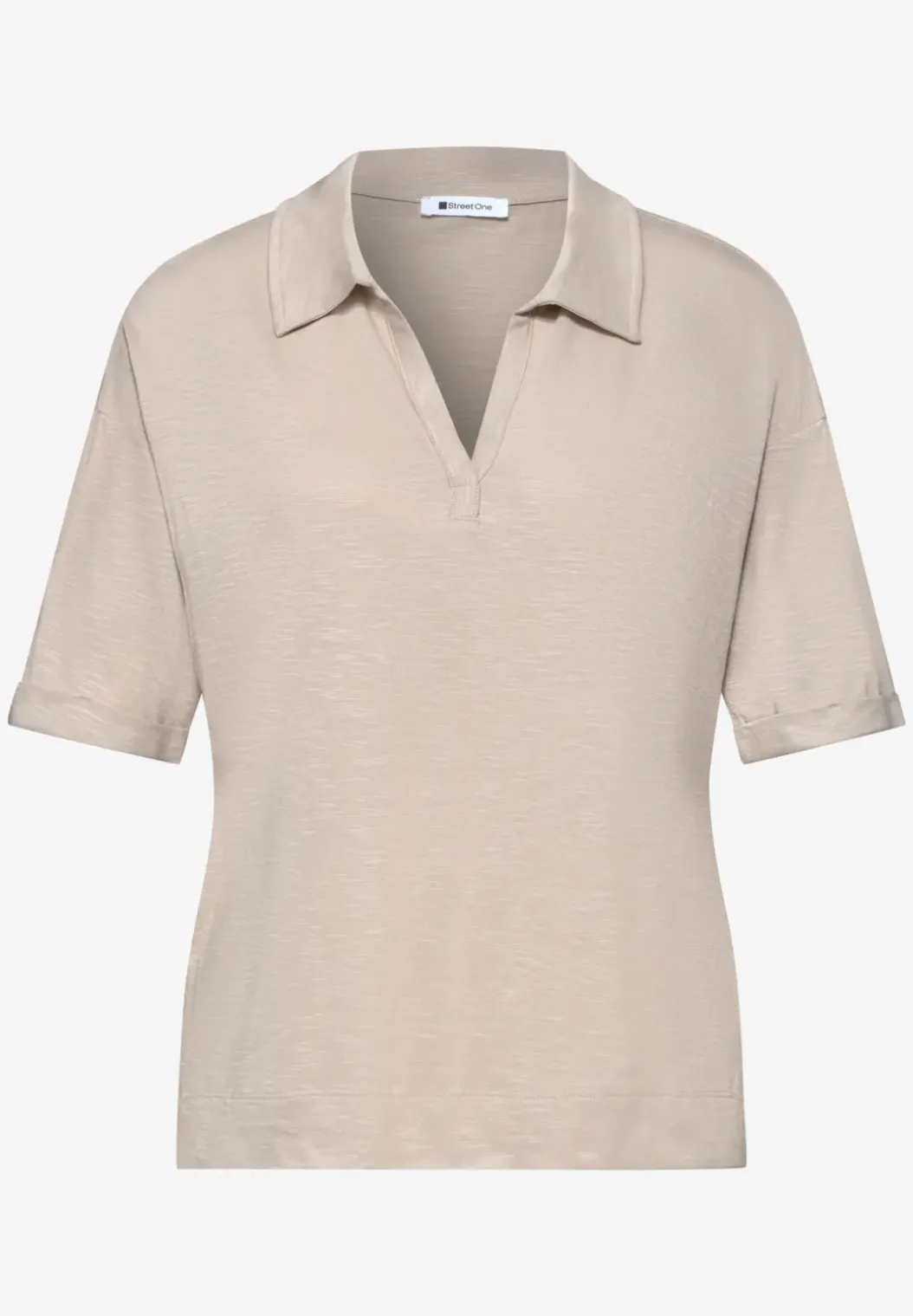 Jersey poloshirt met korte mouwen