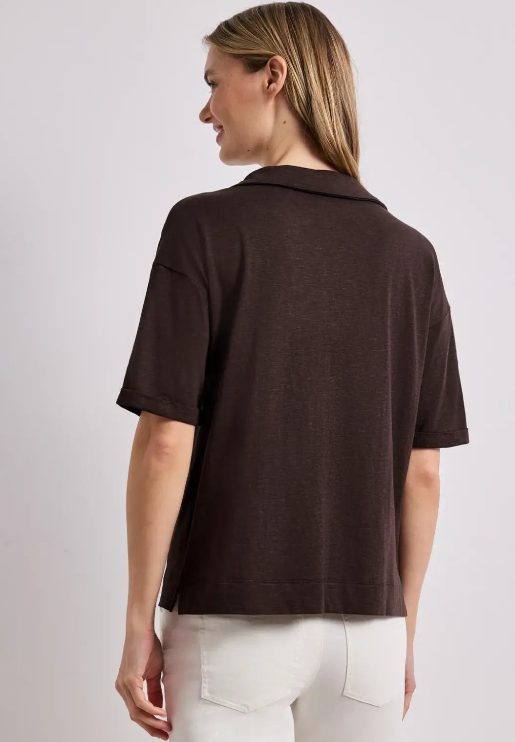 Jersey poloshirt met korte mouwen