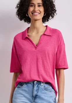 Jersey poloshirt met korte mouwen
