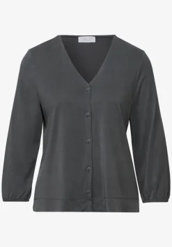 Jersey shirt in een blouse-look