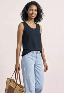 Jersey top met elastische zoom