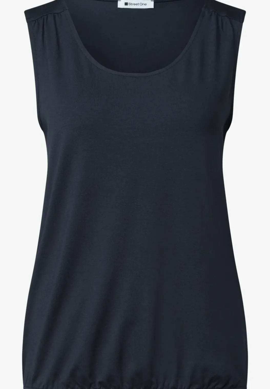 Jersey top met elastische zoom