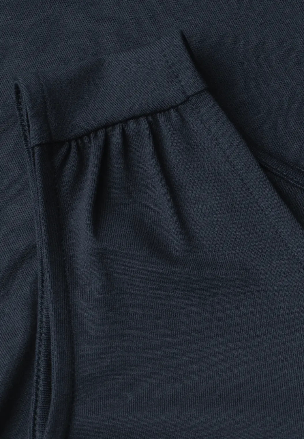 Jersey top met elastische zoom