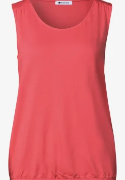 Jersey top met elastische zoom