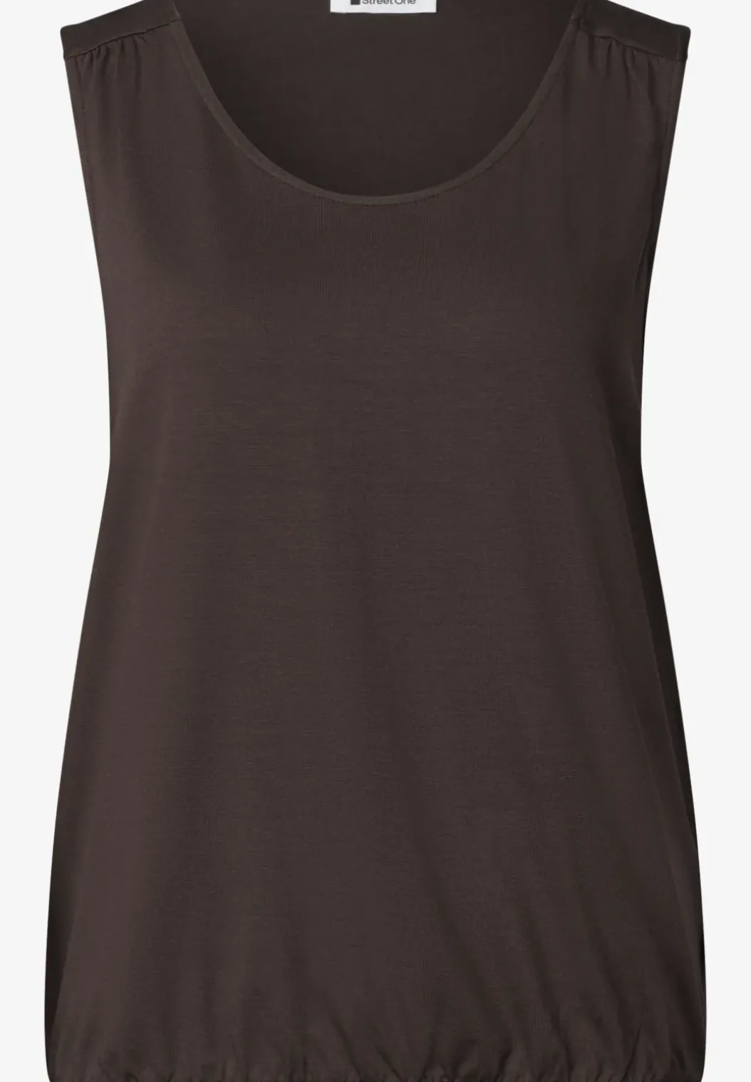 Jersey top met elastische zoom