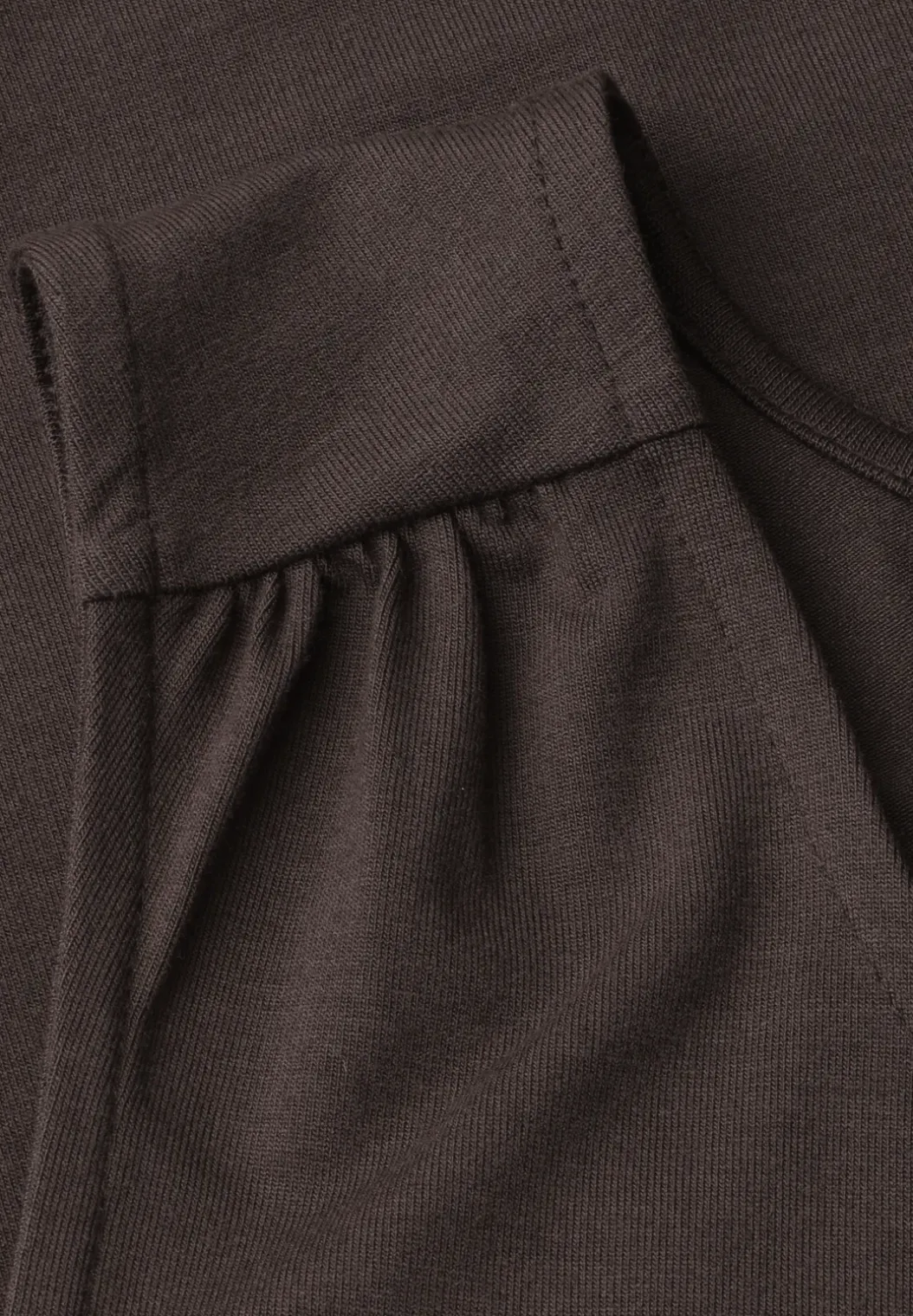 Jersey top met elastische zoom