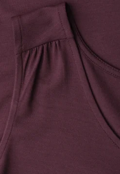Jersey top met elastische zoom