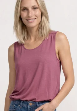 Jersey top met elastische zoom