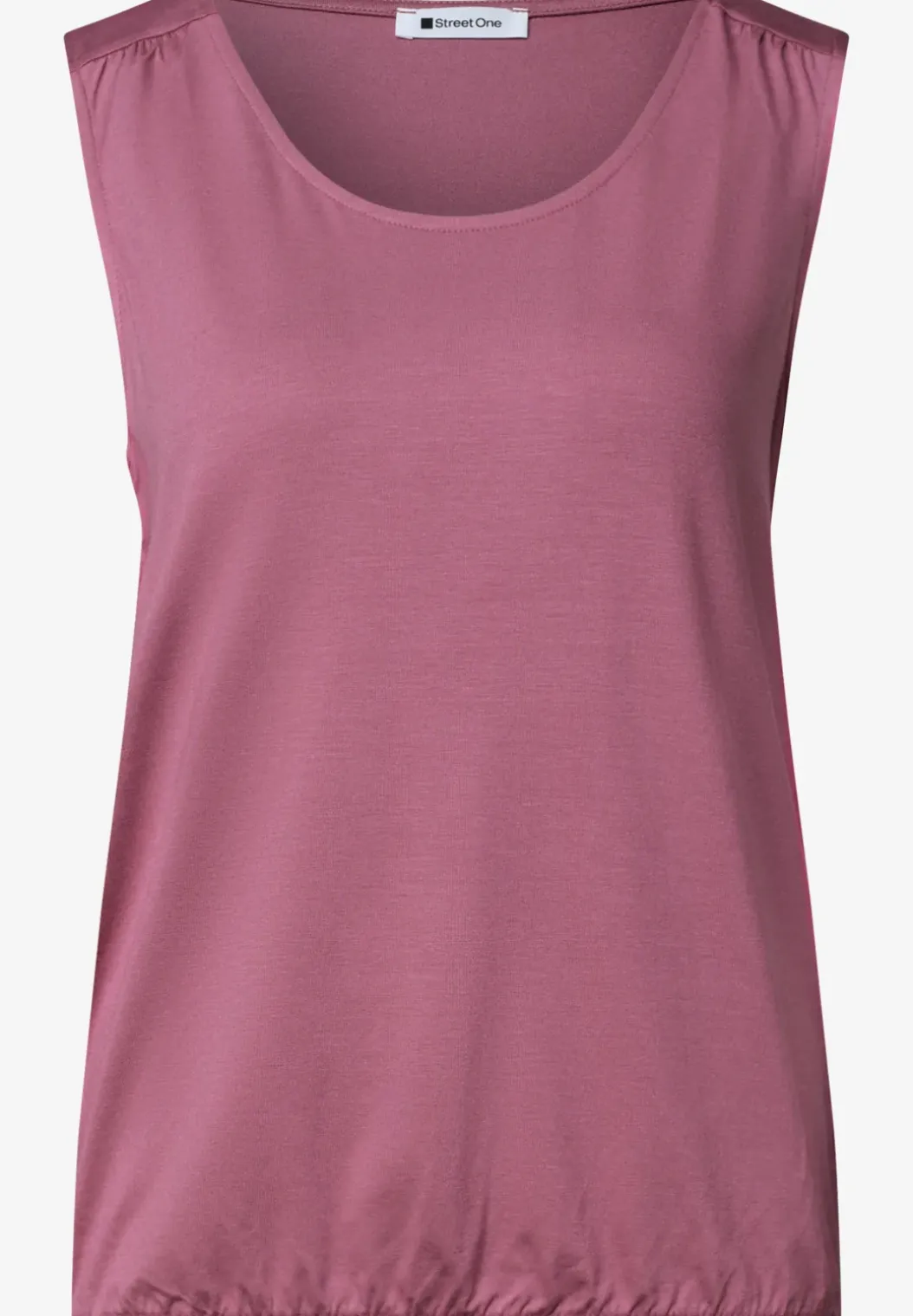 Jersey top met elastische zoom