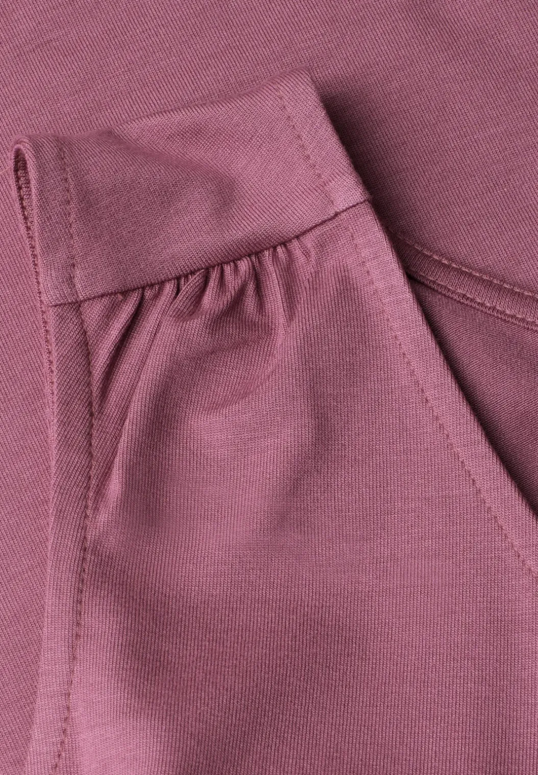 Jersey top met elastische zoom