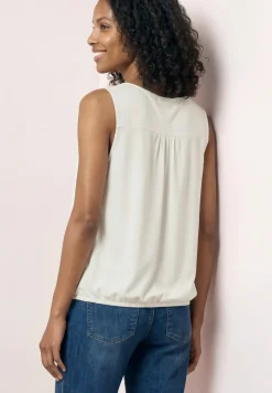 Jersey top met elastische zoom