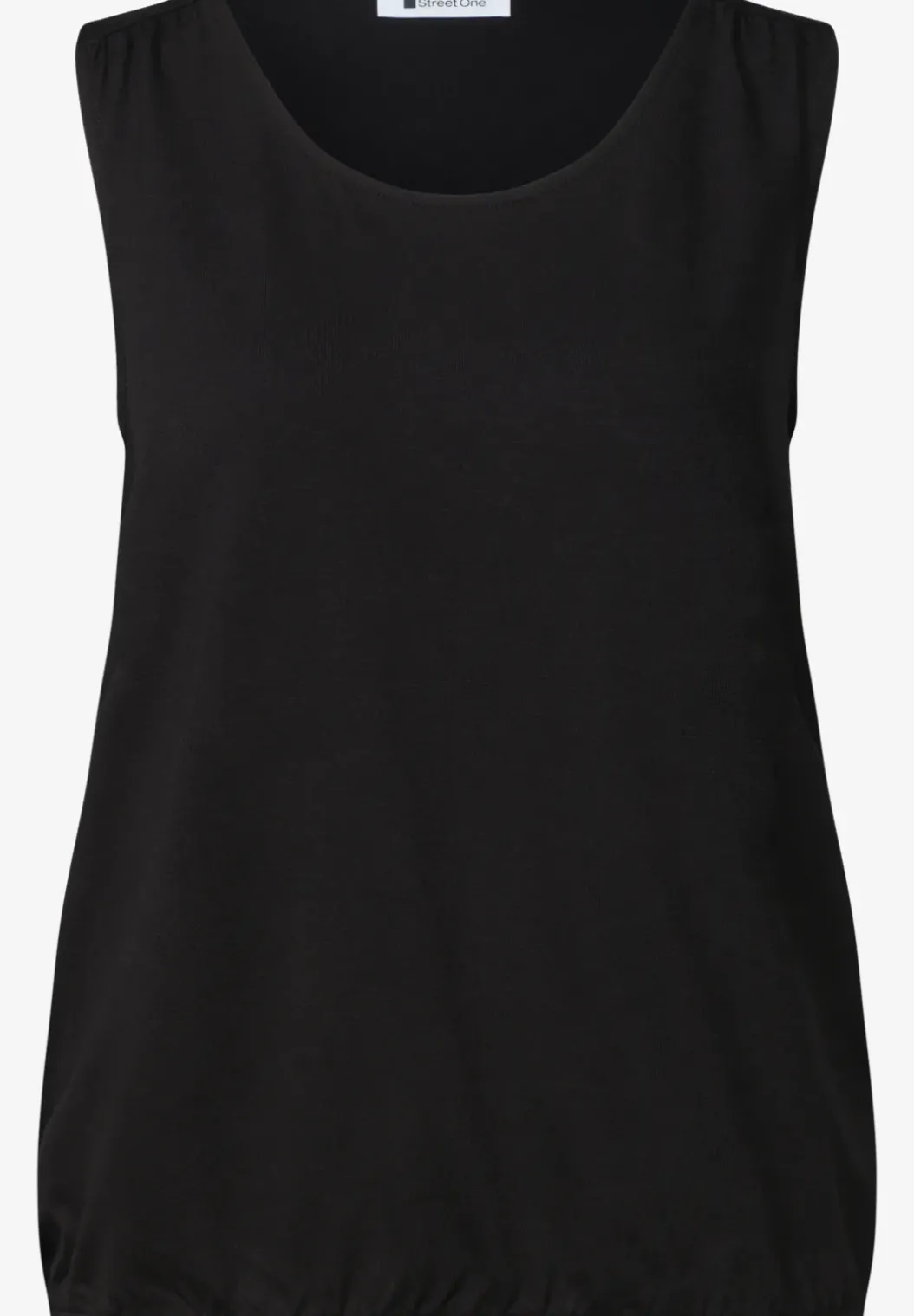 Jersey top met elastische zoom