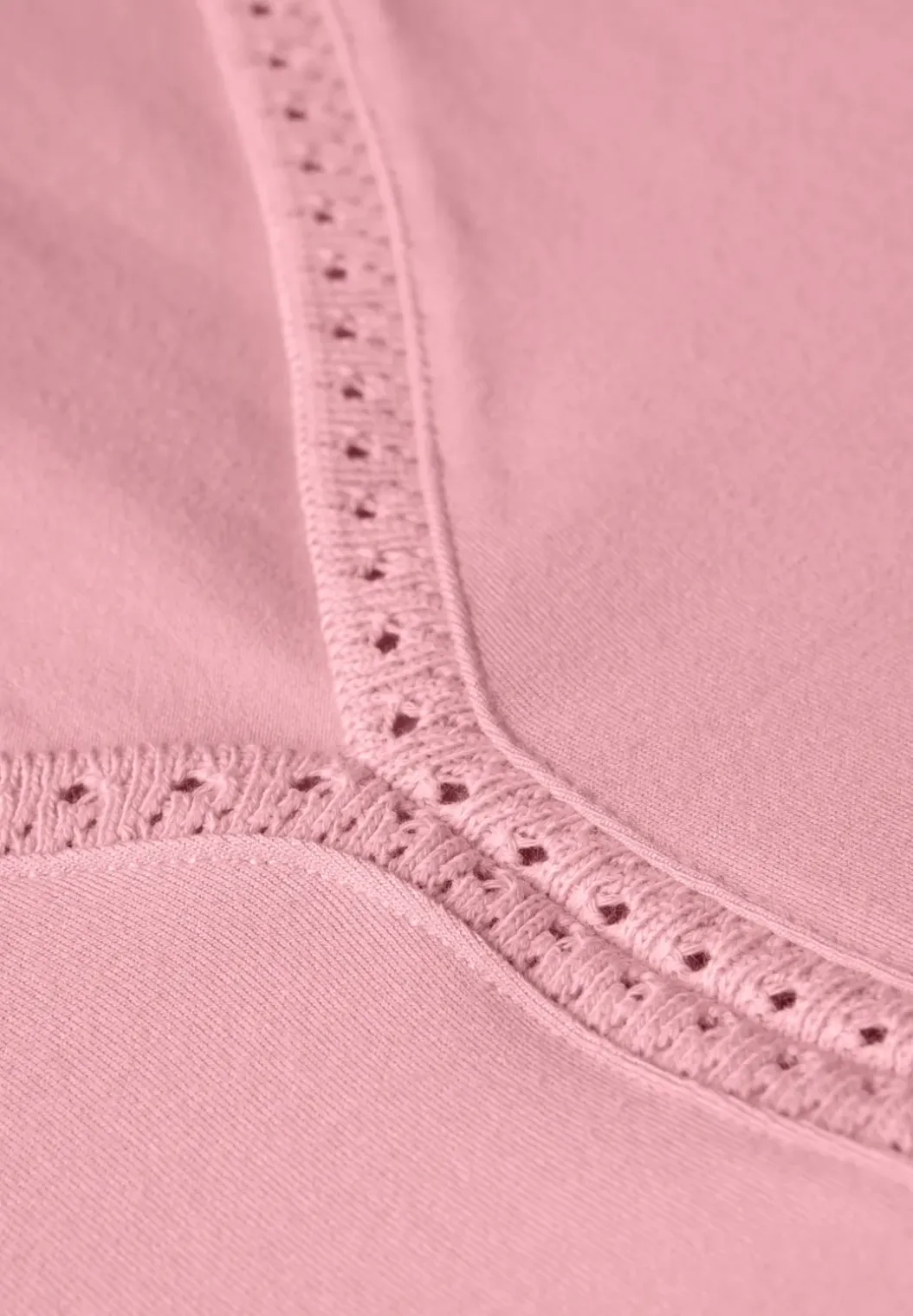 Jersey top met gehaakte details