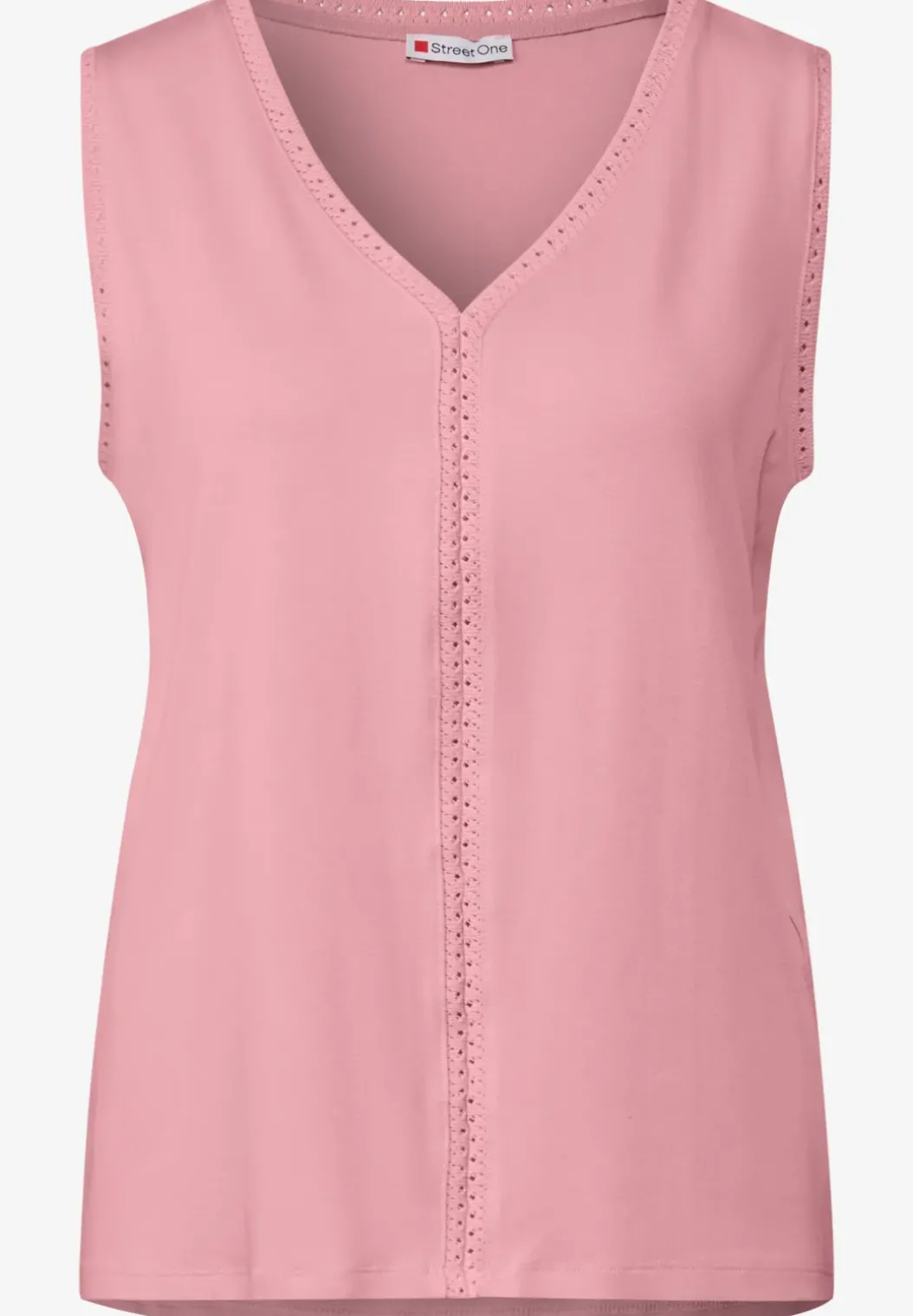 Jersey top met gehaakte details