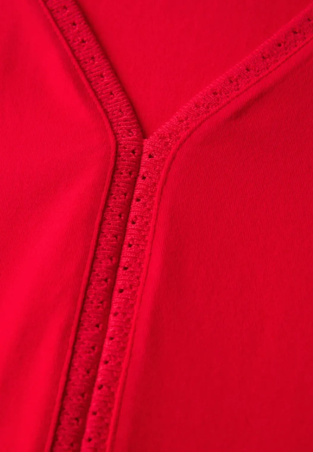 Jersey top met gehaakte details