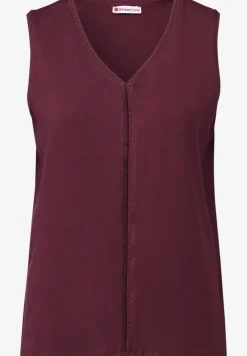 Jersey top met gehaakte details
