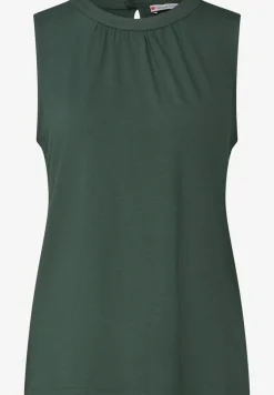 Jersey top met rimpels
