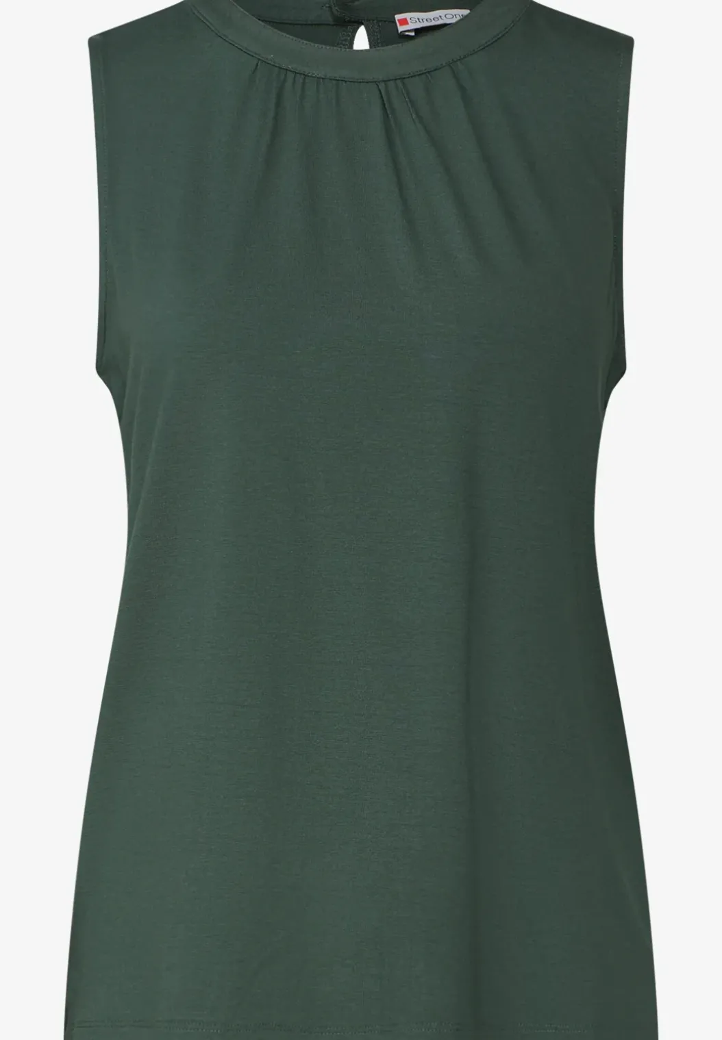 Jersey top met rimpels