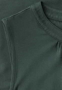 Jersey top met rimpels