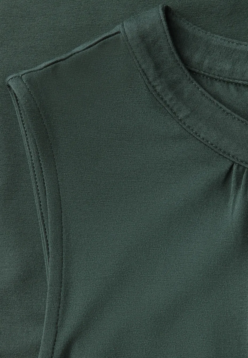 Jersey top met rimpels