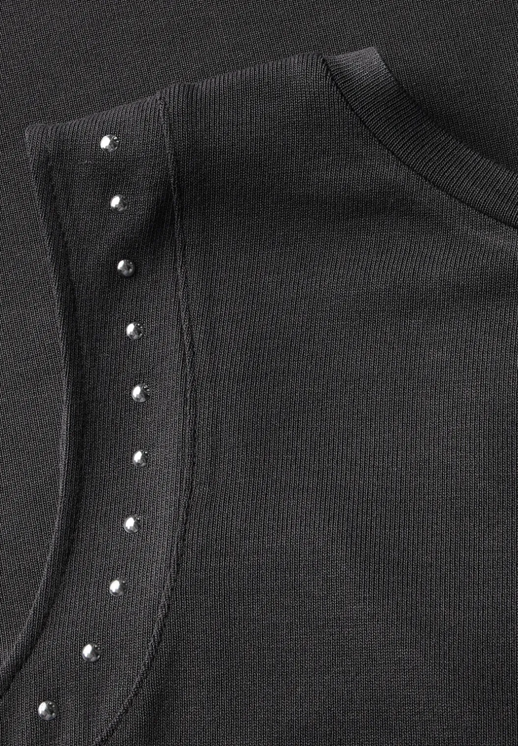 Jersey top met studs