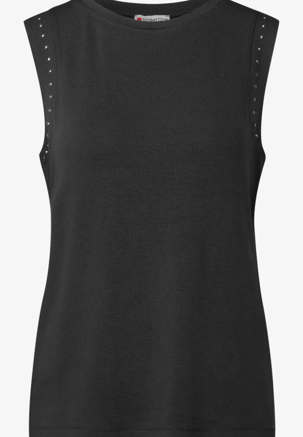 Jersey top met studs