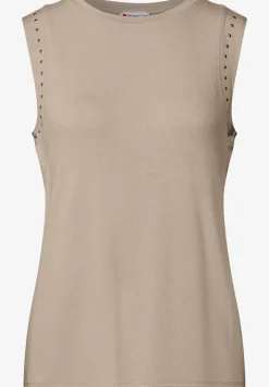 Jersey top met studs
