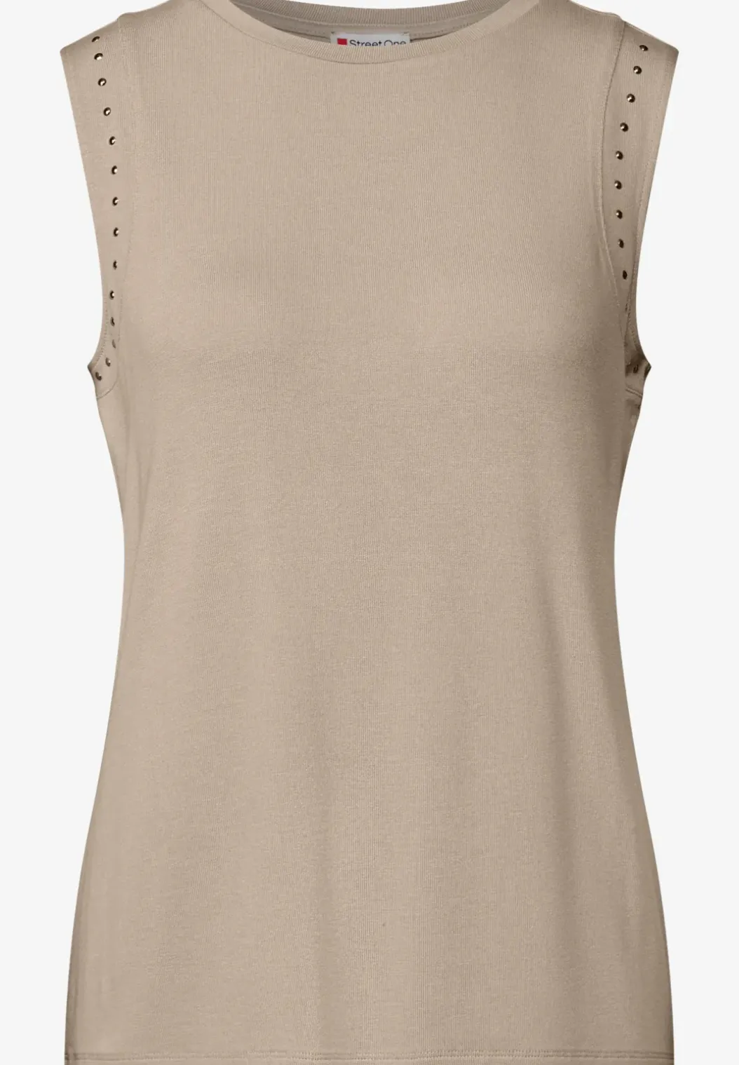 Jersey top met studs