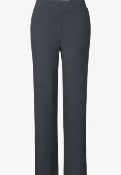 Jersey broek met geribde structuur
