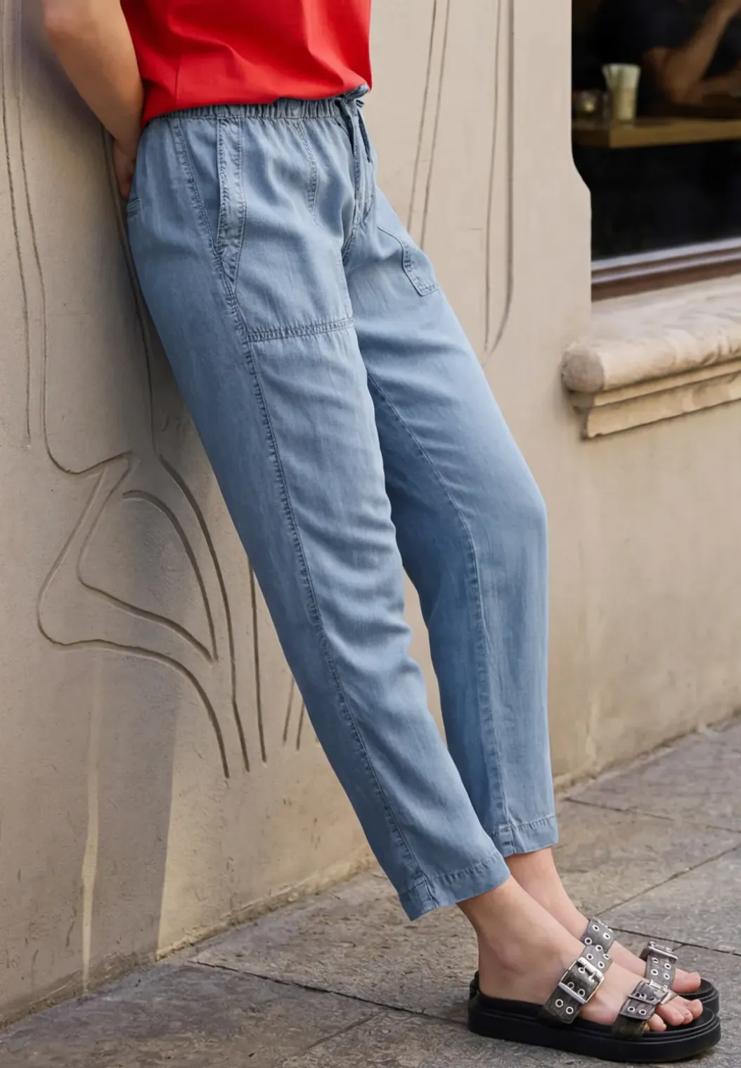 Jogg broek met Slim Legs in Loose Fit
