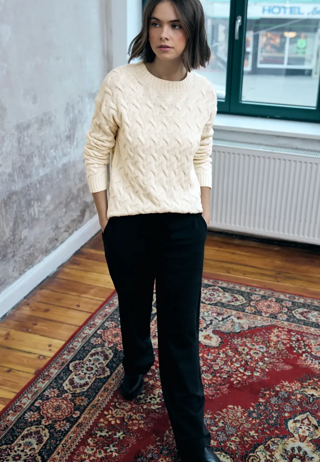 Jumper met kabelpatroon