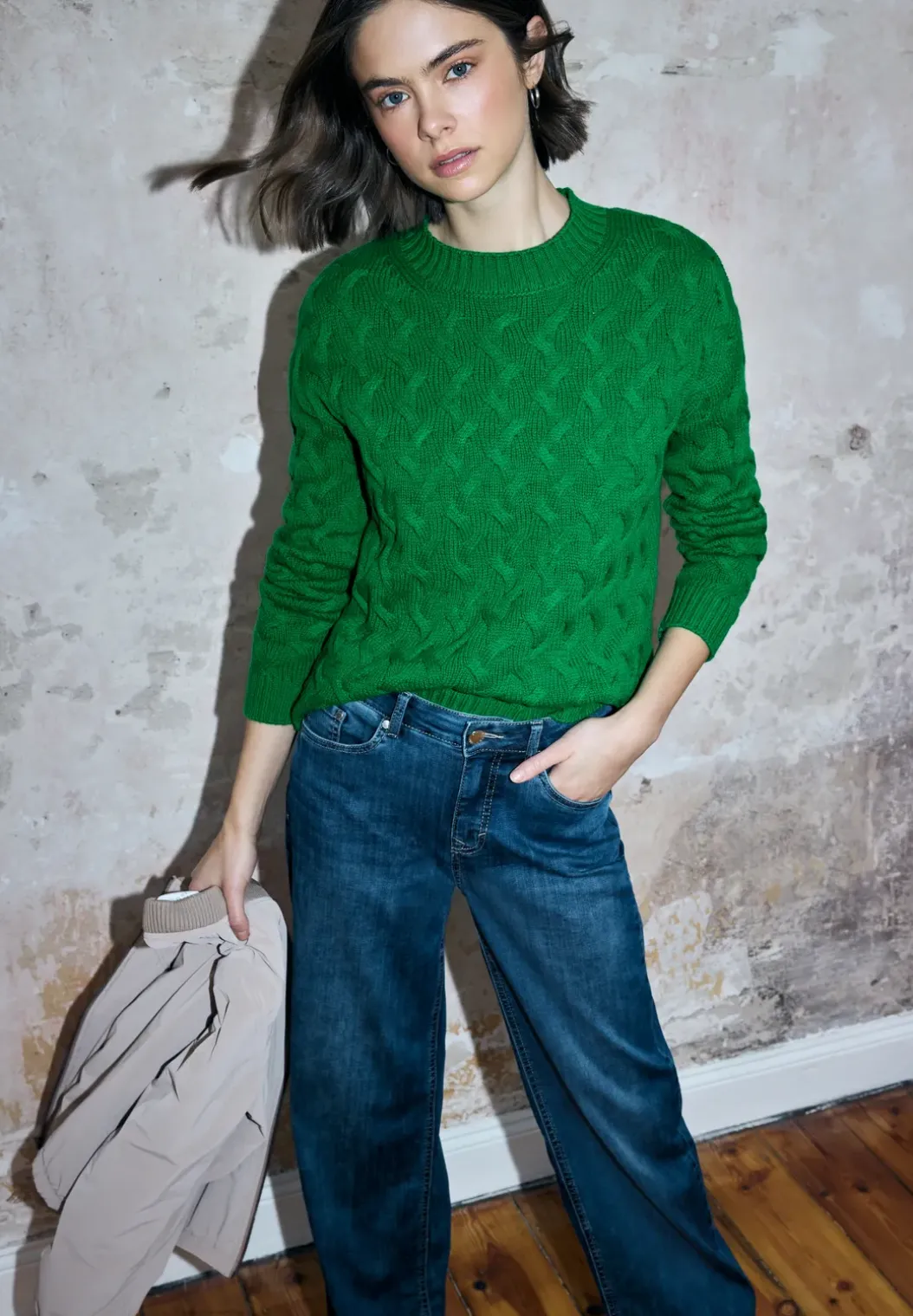 Jumper met kabelpatroon