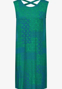 Jurk met patchworkprint
