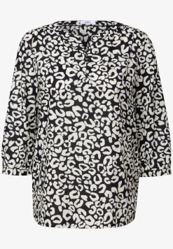 Katoenen blouse met patroon