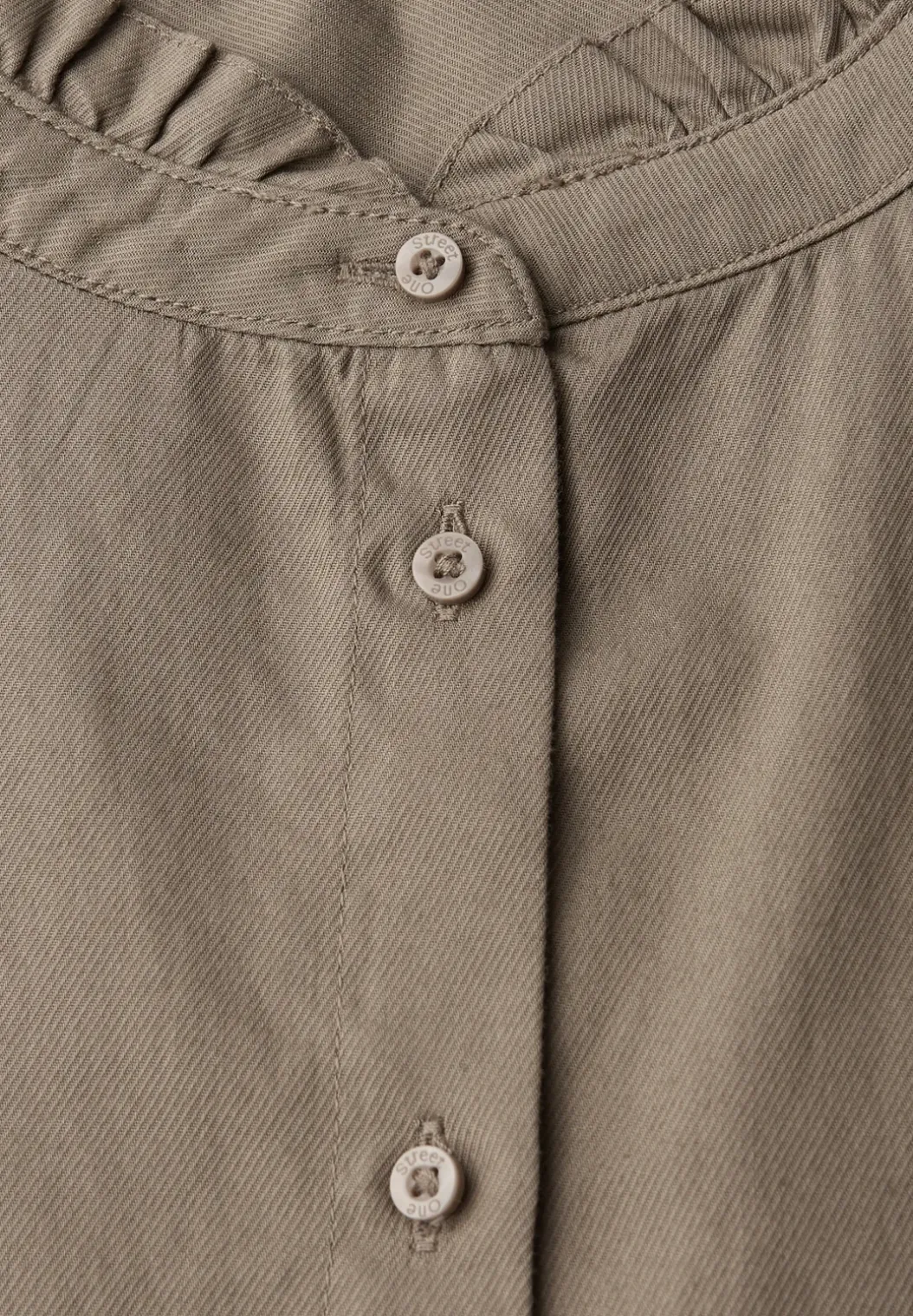 Katoenen blouse met ruches