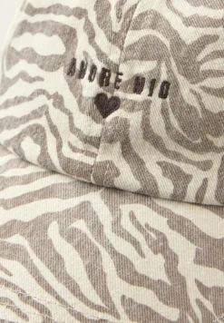 Katoenen pet met zebraprint