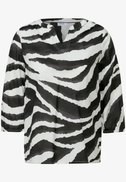 Katoenen blouse met patroon