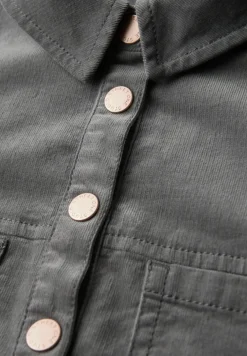 Knielange corduroy jurk