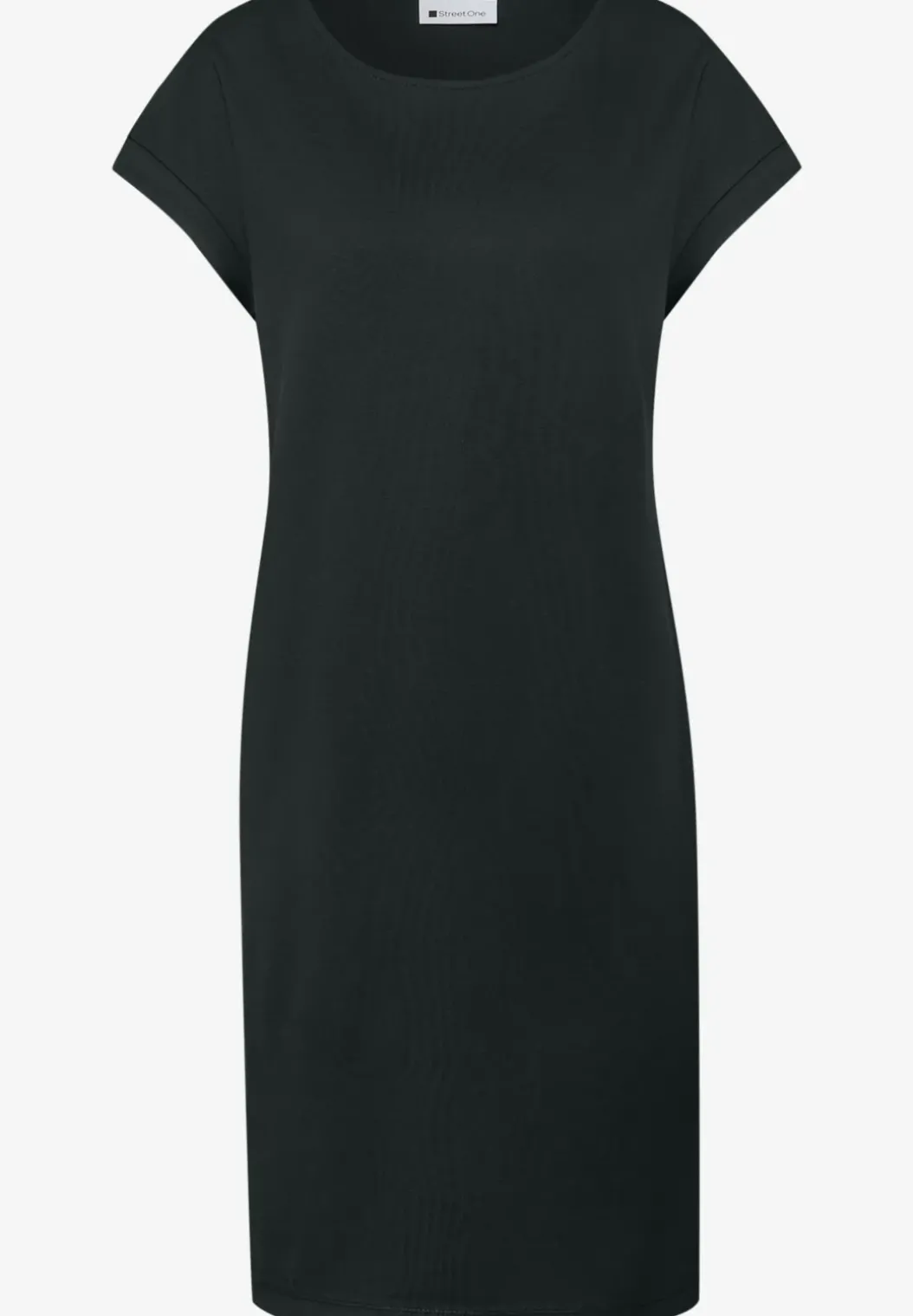 Knielange jersey jurk