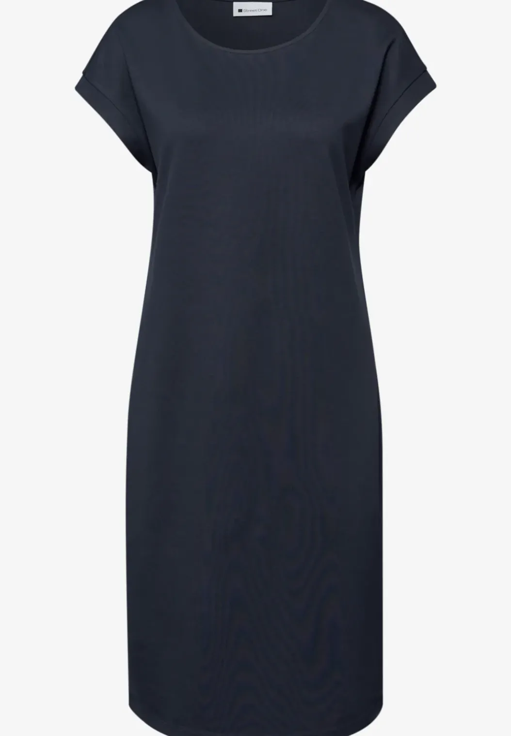 Knielange jersey jurk