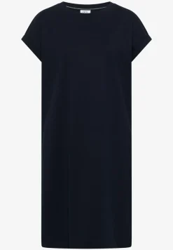 Knielange jersey jurk