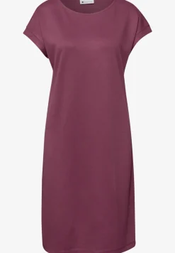 Knielange jersey jurk
