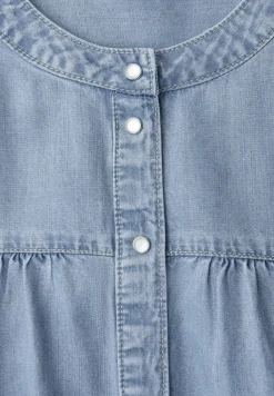 Knielange jurk in een gewassen look