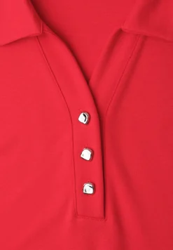 Knielange jurk in effen kleur