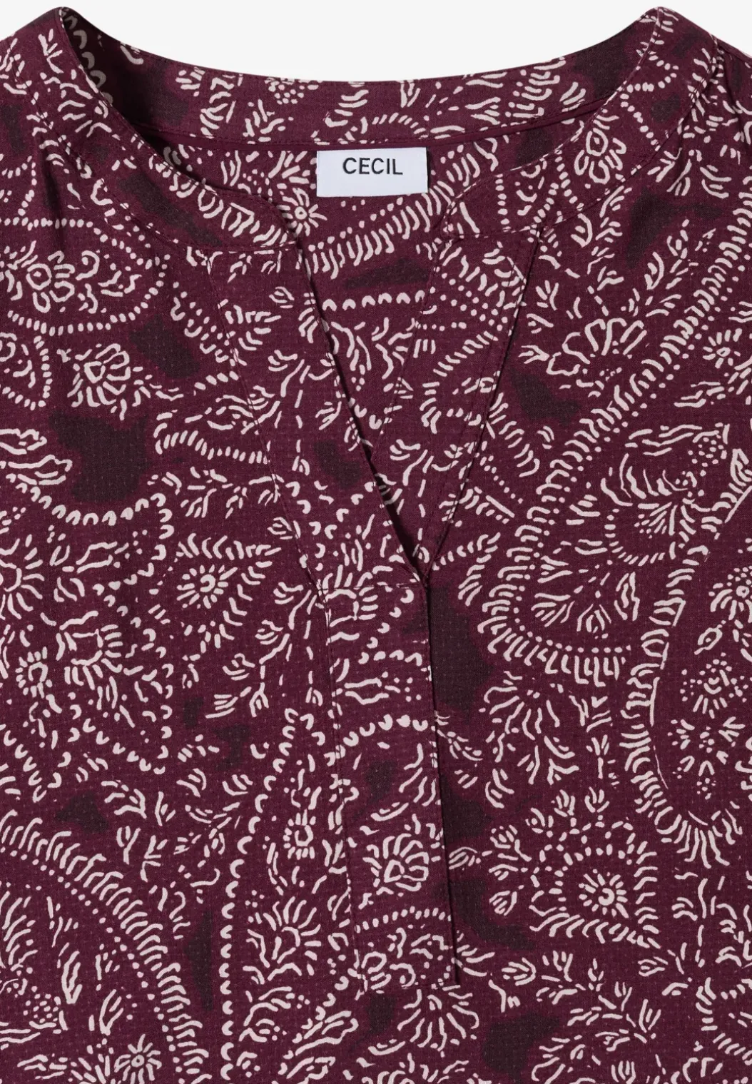 Knielange jurk met paisleypatroon
