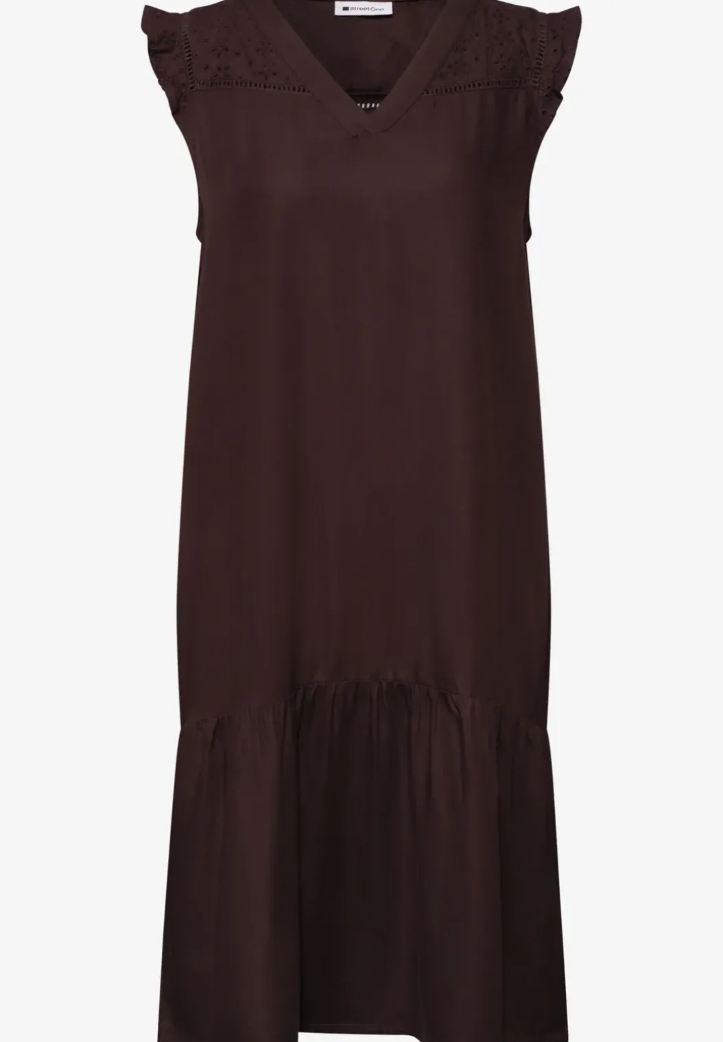 Knielange jurk met Shiffley-details