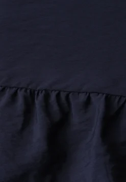 Knielange jurk met volant detail