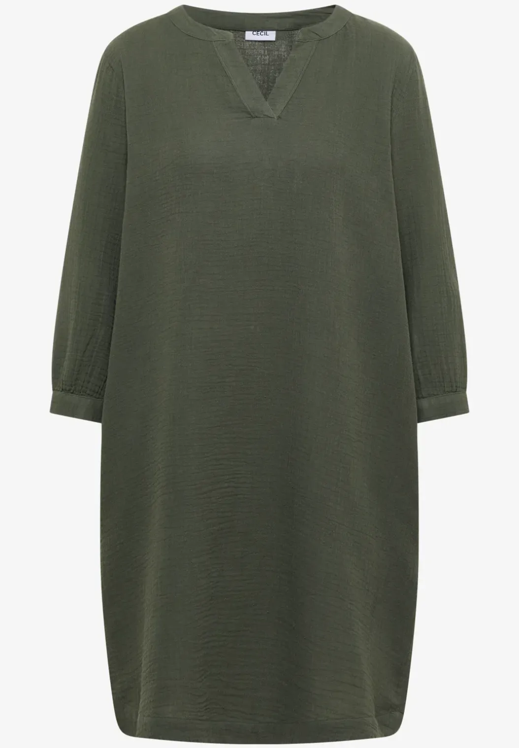 Knielange jurk van mousseline