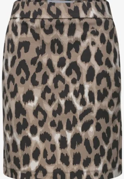Knielange rok met paperbag tailleband